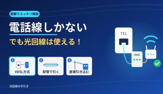 電話線しかないマンションでも光回線は使える！インターネットを引く3つの方法
