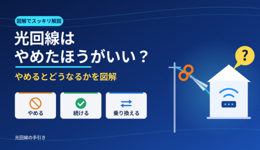 光回線はやめたほうがいい？やめるとどうなるかと後悔しない判断法