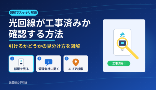 光回線が工事済みか確認する方法｜引けるかどうかの見分け方を図解